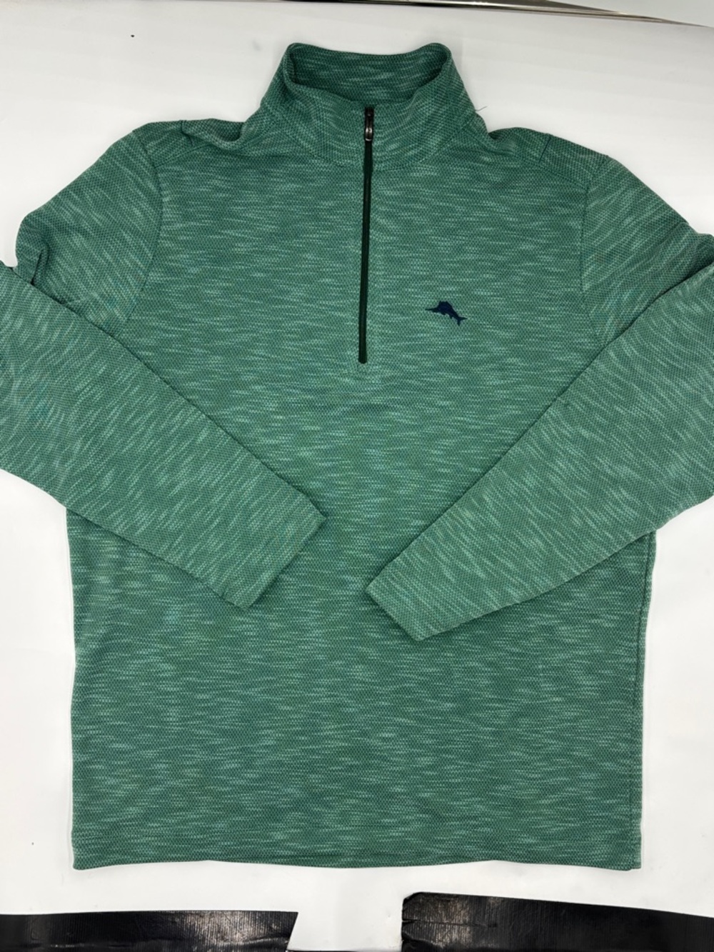Tommy Bahama Carmel Bay Half-Zip Pullover in Green Meadow